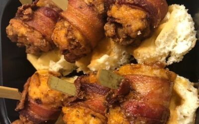 Southern-Fried Bacon-Wrapped Chicken & Waffles